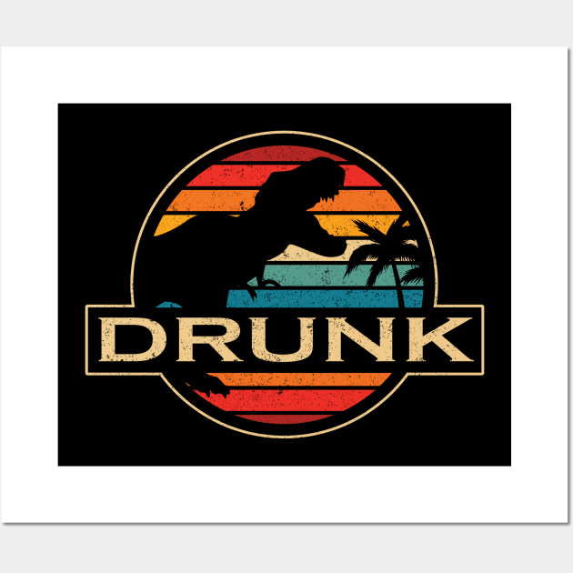 Drunk Dinosaur Wall Art by SusanFields